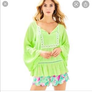 Lilly Pulitzer Amisa Top Mermaid Green S
